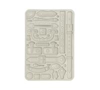 Stamperia KACMA548 Silicone Mould A5, Grey, 14.8 x 21 x 1.1 cm