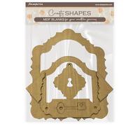 Stamperia KLSM63 Stickers, Brown, 16 cm x 24 cm