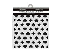Stamperia KSTDS55 Stickers, Black/White, 12 cm x 12 cm