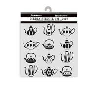 Stamperia KSTDS56 Stickers, Black/White, 12 cm x 12 cm
