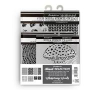 Stamperia KSTDX06 Thick, Assortment Stencils, 26 cm x 21 cm, 3 Count