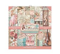 Stamperia Mini Scrapbooking Pad-Passion, Pastel Tones, 8 x 8 inches SBBS29