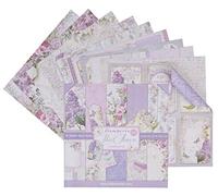 Stamperia International KFT Pack 10 Sheets Double face-Lilac, Paper, Multicoloured, 30.5 x 30.5 (12" x 12")