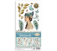 Stamperia - Paper Cut Outs for Scrapbooking, Albums, Card Making, Bullet Journalling and More, Acid Free, Double Sided, 4 Sheets, Perfect for Hobbies, Crafts, and Gifting (Masquerade)