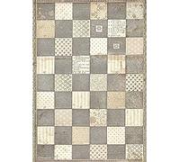 Stamperia Rice Paper-Alice Chessboard, Various, A4