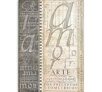 Stamperia Rice Paper-Alphabet, Various, A4