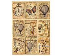 Stamperia Rice Paper Postcards, 21 x 29.7 cm, Multicoloured