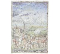 Stamperia Rice Paper-Sir Vagabond-Cityscape, Various, A4 DFSA4514
