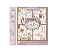 Stamperia - Rub-on Kit for Scrapbooks, Albums, Cards, Bullet Journals and More, Easily Transfer Images onto Paper and Other Surfaces, Perfect for Crafts and Gifting (6 Pages) (Quiet Days)