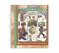 Stamperia - Rub-on Selection for Scrapbooks, Albums, Cards, Bullet Journals and More, Easily Transfer Images onto Paper and Other Surfaces, Perfect for Crafts and Gifting (6 Pages) (A New Beginning)