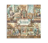 Stamperia - Scrapbook Paper Pad for Scrapbooking, Albums, Card Making, Bullet Journalling and More, Acid Free, Double-Sided, Perfect for Hobbies, Crafts, and Gifting (Alterego) (20.3 x 20.3 cm)