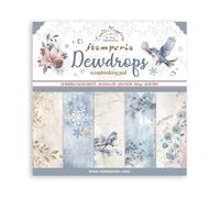 Stamperia - Scrapbook Paper Pad for Scrapbooking, Albums, Card Making, Bullet Journalling and More, Acid Free, Double-Sided, Perfect for Hobbies, Crafts, and Gifting (Dewdrops) (30.5 x 30.5 cm)