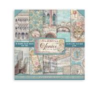 Stamperia - Scrapbook Paper Pad for Scrapbooking, Albums, Card Making, Bullet Journalling and More, Acid Free, Double-Sided, Perfect for Crafts and Gifting (Venice, City of Art) (8" x 8")