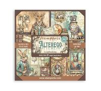 Stamperia - Scrapbook Paper Pad for Scrapbooking, Albums, Card Making, Bullet Journalling and More, Acid Free, Single Face, Perfect for Hobbies, Crafts, and Gifting (Alterego) (30.5 x 30.5 cm)