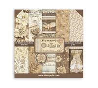 Stamperia - Scrapbook Paper Pad for Scrapbooking, Albums, Card Making, Bullet Journalling and More, Acid Free, Double-Sided, Perfect for Hobbies, Crafts, and Gifting (Old Lace) (20.3 x 20.3 cm)