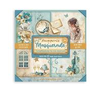 Stamperia - Scrapbook Paper Pad for Scrapbooking, Albums, Card Making, Bullet Journalling and More, Acid Free, Single Face, Perfect for Hobbies, Crafts, and Gifting (Masquerade) (30.5 x 30.5 cm)