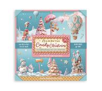 Stamperia - Scrapbook Paper Pad for Scrapbooking, Albums, Card Making, Bullet Journalling and More, Acid Free, Single Face, Perfect for Hobbies, Crafts, and Gifting (Candy Christmas) (30.5 x 30.5 cm)