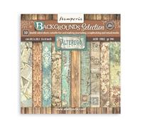 Stamperia - Scrapbook Paper Pad for Scrapbooking, Albums, Card Making, Bullet Journals, and More, Acid Free, Double-Sided, Perfect for Crafts and Gifting (Alterego Background) (20.3 x 20.3 cm)