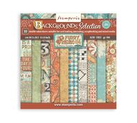 Stamperia - Scrapbook Paper Pad for Scrapbooking, Albums, Cards, Bullet Journals, and More, Acid Free, Double-Sided, Perfect for Crafts and Gifting (Furry Friends Background Selection) (8" x 8")