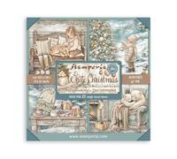 Stamperia - Scrapbook Paper Pad for Scrapbooking, Albums, Cards, Bullet Journals and More, Acid Free, Single Face, Perfect for Hobbies, Crafts, and Gifting (White Christmas) (30.5 x 30.5 cm)