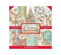 Stamperia Scrapbooking Pad - Christmas Greetings Multicoloured, 12 x 12 inches