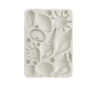 Stamperia - Silicone Mould A5 for Scrapbooking, Bullet Journalling and More, Shells, Non-Stick Surface, Suitable for Air-Dry Clay, Resin, and More, Perfect for Hobbies, Crafts, and Gifting (Sea Land)