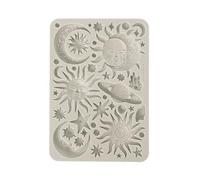 Stamperia - Silicone Mould A5 for Scrapbooking, Bullet Journals and More, Non-Stick, Suitable for Air-Dry Clay, Resin and More, Perfect for Crafts and Gifting (Favourites Refresh, Sun and Moon)