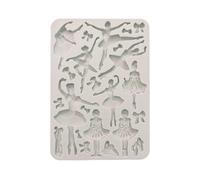 Stamperia - Silicone Mould A5 for Scrapbooks, Albums, Bullet Journals and More, Ballet, Non-Stick, Suitable for Air-Dry Clay and More, Perfect for Crafts and Gifting (The Nutcracker)