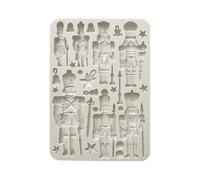 Stamperia - Silicone Mould A5 for Scrapbooks, Albums, Bullet Journals and More, Soldiers, Non-Stick, Suitable for Air-Dry Clay and More, Perfect for Crafts and Gifting (The Nutcracker)