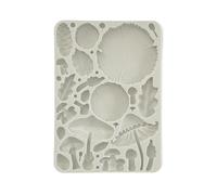 Stamperia - Silicone Mould A5 for Scrapbooks, Bullet Journals and More, Non-Stick, Suitable for Air-Dry Clay, Resin and More, Perfect for Crafts and Gifting (Golden Harmony - Wood and Mushrooms)