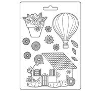 Stamperia Soft Mould-Create Happiness-Welcome Home-House, 0, A5