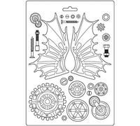 Stamperia Soft Mould-Lady Vagabond Fly Machine, Various, A4 K3PTA482