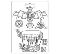 Stamperia - Soft Mould - Sir Vagabond - Aviator Aircraft