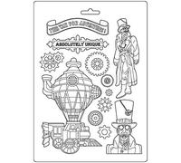 Stamperia Soft Mould-Sir Vagabond-Train, Various, A4