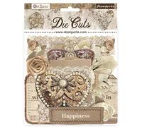 Stamperia - The Cuts for Scrapbooking, Albums, Card Making, Bullet Journalling and More, Laser Cut Cardboard Shapes, Easy to Glue, Perfect for Hobbies, Crafts, and Gifting (Old Lace) (Assorted)