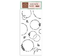 Stamperia Thick Stencil-Create Happiness-Welcome Home-Garlands, 0, 12 x 25 cm
