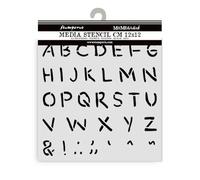 Stamperia - Thick Stencil for Scrapbooks, Albums, Cards, Bullet Journals, and More, Flexible Material, Easy to Clean, Perfect for Crafts and Gifting (Baby, Alphabet)