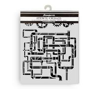 Stamperia - Thick Stencil for Scrapbooks, Albums, Cards, Bullet Journals, and More, Flexible Material, Easy to Clean, Perfect for Crafts and Gifting (Gardens of Time, Tube)