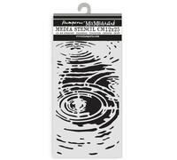 Stamperia - Thick Stencil for Scrapbooks, Albums, Cards, Bullet Journals, and More, Flexible Material, Easy to Clean, Perfect for Crafts and Gifting (Herbarium Silvae, Water Pattern)