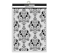 Stamperia - Thick Stencil for Scrapbooks, Albums, Cards, Bullet Journals, and More, Flexible Material, Easy to Clean, Perfect for Crafts and Gifting (Gardens of Time, Tapestry) (A3)