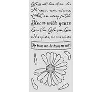 Stamperia - Thick Stencil for Scrapbooks, Albums, Cards, Bullet Journals, and More, Flexible Material, Easy to Clean, Perfect for Crafts and Gifting (Daisy Art, He Loves Me, He Loves Me Not)