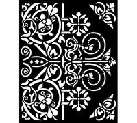 Stamperia Thick Stencil Magic Forest-Door Ornaments, 20 x 25 cm
