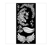 Stamperia - Thick Stencils for Scrapbooking, Albums, Card Making, Bullet Journalling and More, Unicorn, Flexible Material, Easy to Clean, Perfect for Hobbies, Crafts, and Gifting (Wonderland)