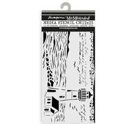 Stamperia - Thick Stencils for Scrapbooks, Albums, Cards, Bullet Journalling, and More, Flexible Material, Easy to Clean, Perfect for Hobbies, Crafts and Gifting (Silent Sea, Lighthouse)