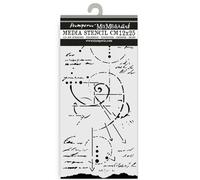 Stamperia - Thick Stencils for Scrapbooks, Albums, Cards, Bullet Journalling, and More, Flexible Material, Easy to Clean, Perfect for Hobbies, Crafts and Gifting (Silent Sea, Fossil)