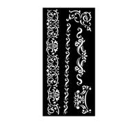 Stamperia - Thick Stencils for Scrapbooks, Albums, Cards, Bullet Journalling, and More, Flexible Material, Easy to Clean, Perfect for Hobbies, Crafts and Gifting (Venice, City of Art - Borders)