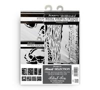 Stamperia - Thick Stencils for Scrapbooks, Albums, Cards, Bullet Journalling, and More, Flexible Material, Easy to Clean, Perfect for Hobbies, Crafts and Gifting (Silent Sea) (8pcs)