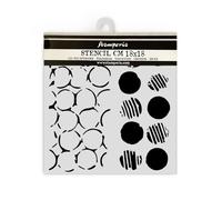 Stamperia - Thick Stencils for Scrapbooks, Albums, Cards, Bullet Journals, and More, Double Texture Dots, Flexible Material, Easy to Clean, Perfect for Hobbies, Crafts, and Gifting (The Nutcracker)