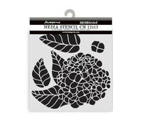 Stamperia - Thick Stencils for Scrapbooks, Albums, Cards, Bullet Journals, and More, Flexible Material, Easy to Clean, Perfect for Crafts and Gifting (Quiet Days, Hydrangea)