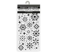 Stamperia - Thick Stencils for Scrapbooks, Albums, Cards, Bullet Journals, and More, Snowflakes, Flexible Material, Easy to Clean, Perfect for Hobbies, Crafts, and Gifting (Gear up for Christmas)